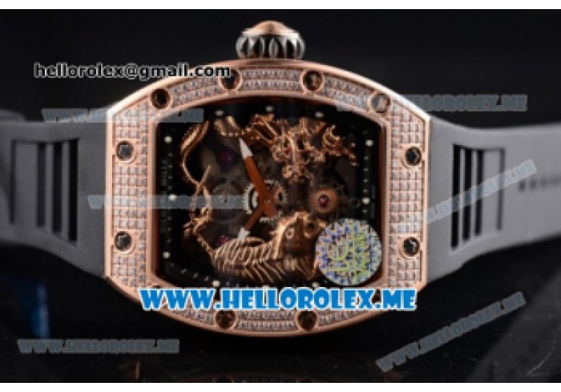 Richard Mille RM 51 01 Tourbillon Tiger and Dragon Rose Gold Case